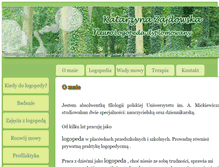 Tablet Screenshot of logopedapoznan.graphium.pl